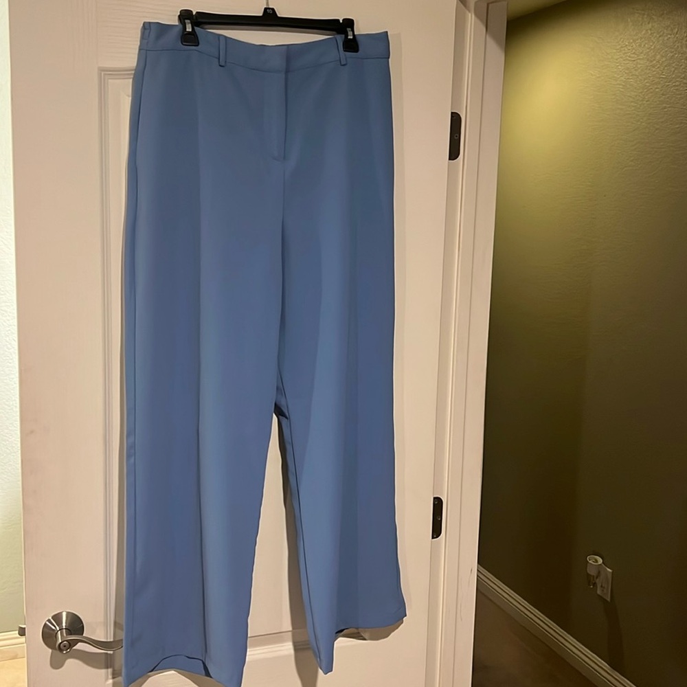 Wide leg dress pants, size large.